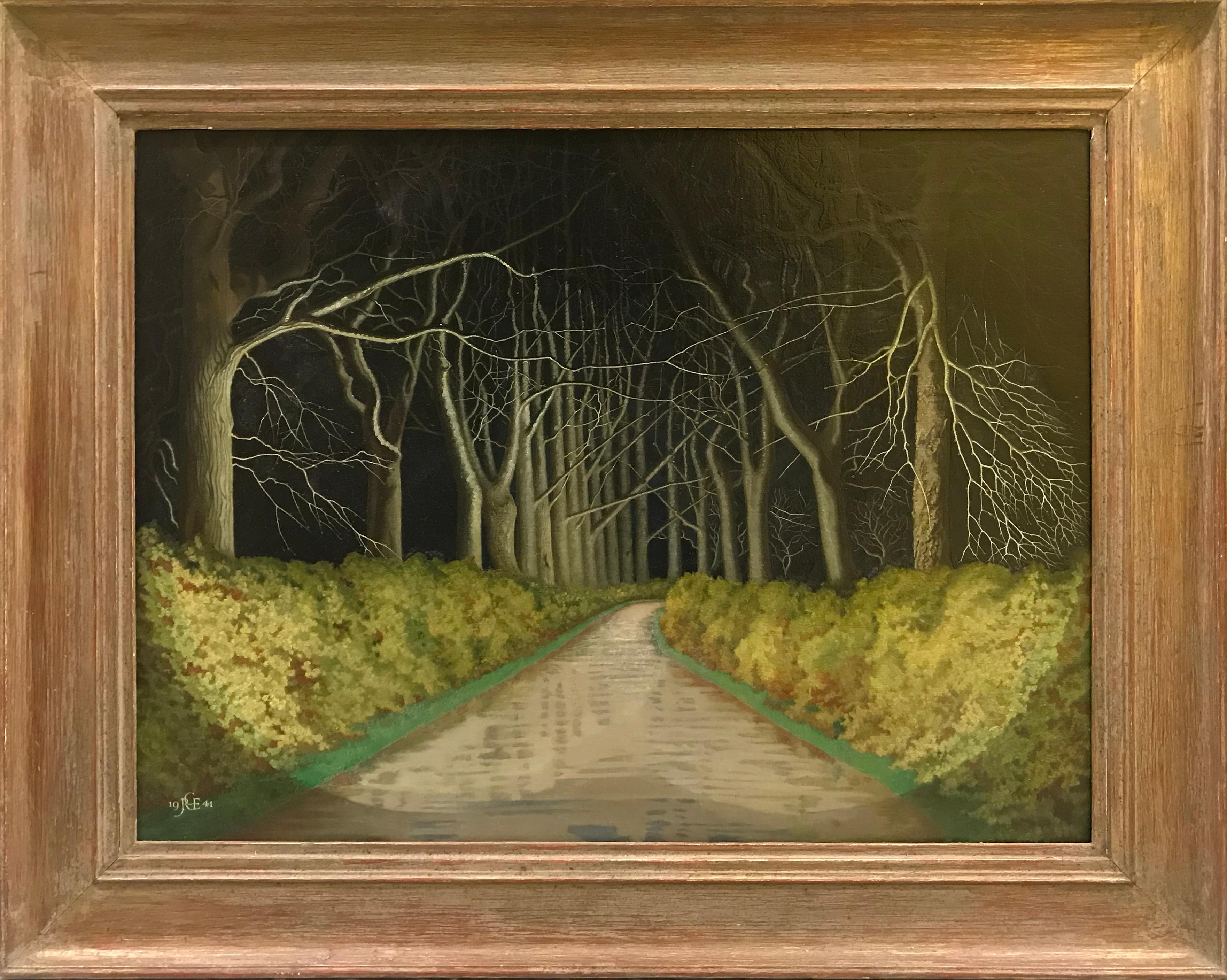 James Robert Granville Exley Landscape Painting – Nachttisch-Wagen