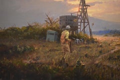 "THE LAST SHOT" JAMES ROBINSON TEXAS WESTERN LANDSCAPE