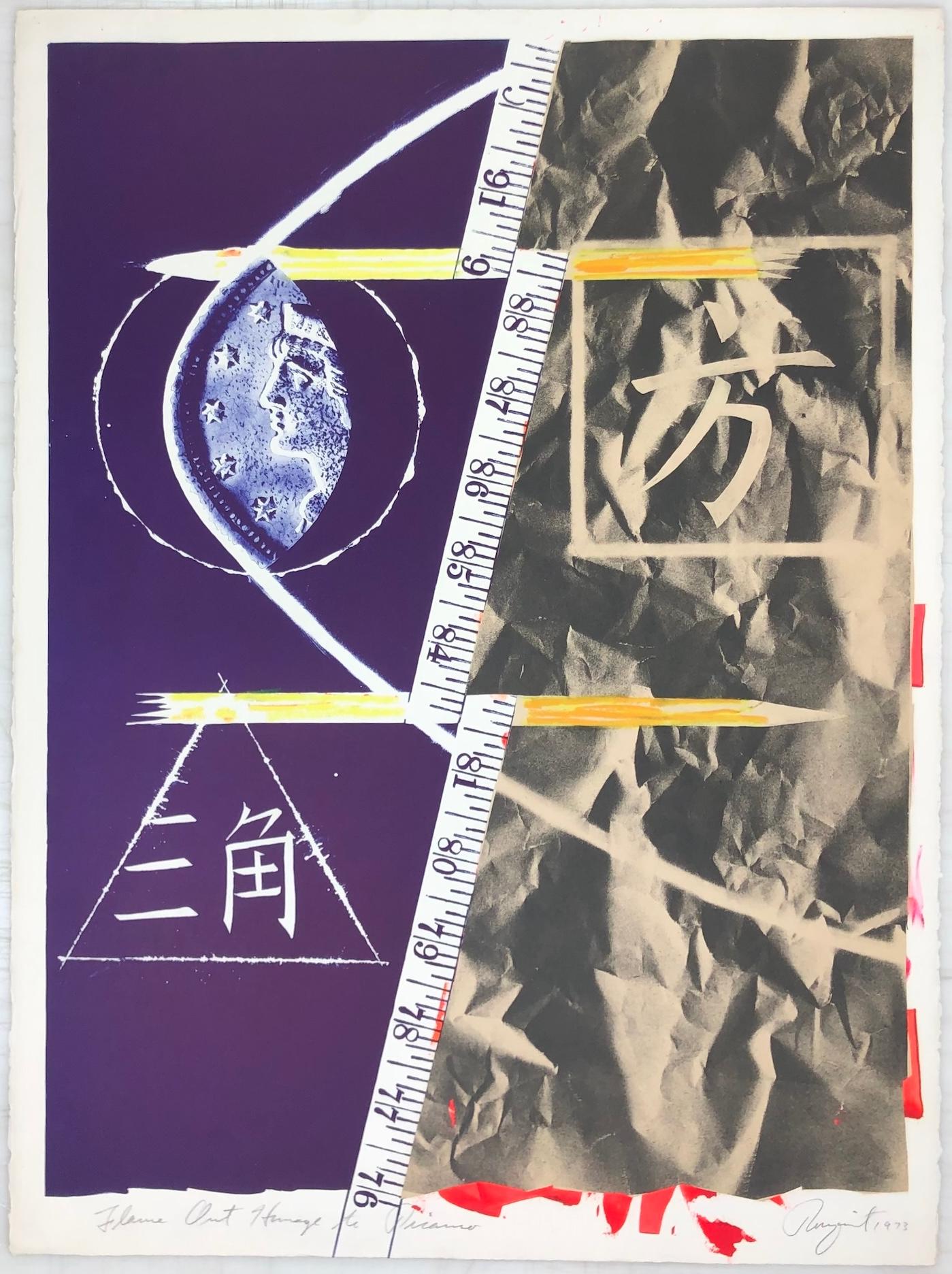 Llamarada Homenaje a Picasso James Rosenquist collage