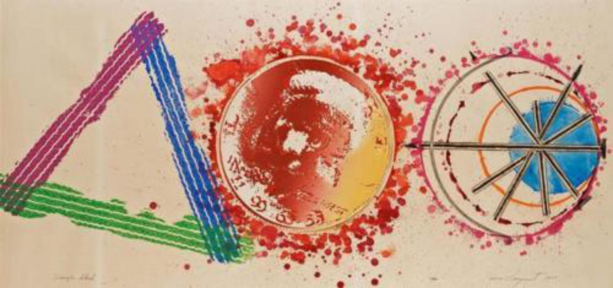 Triangle Skid (the Assassination of President Kennedy) - Mixed Media Art by James Rosenquist