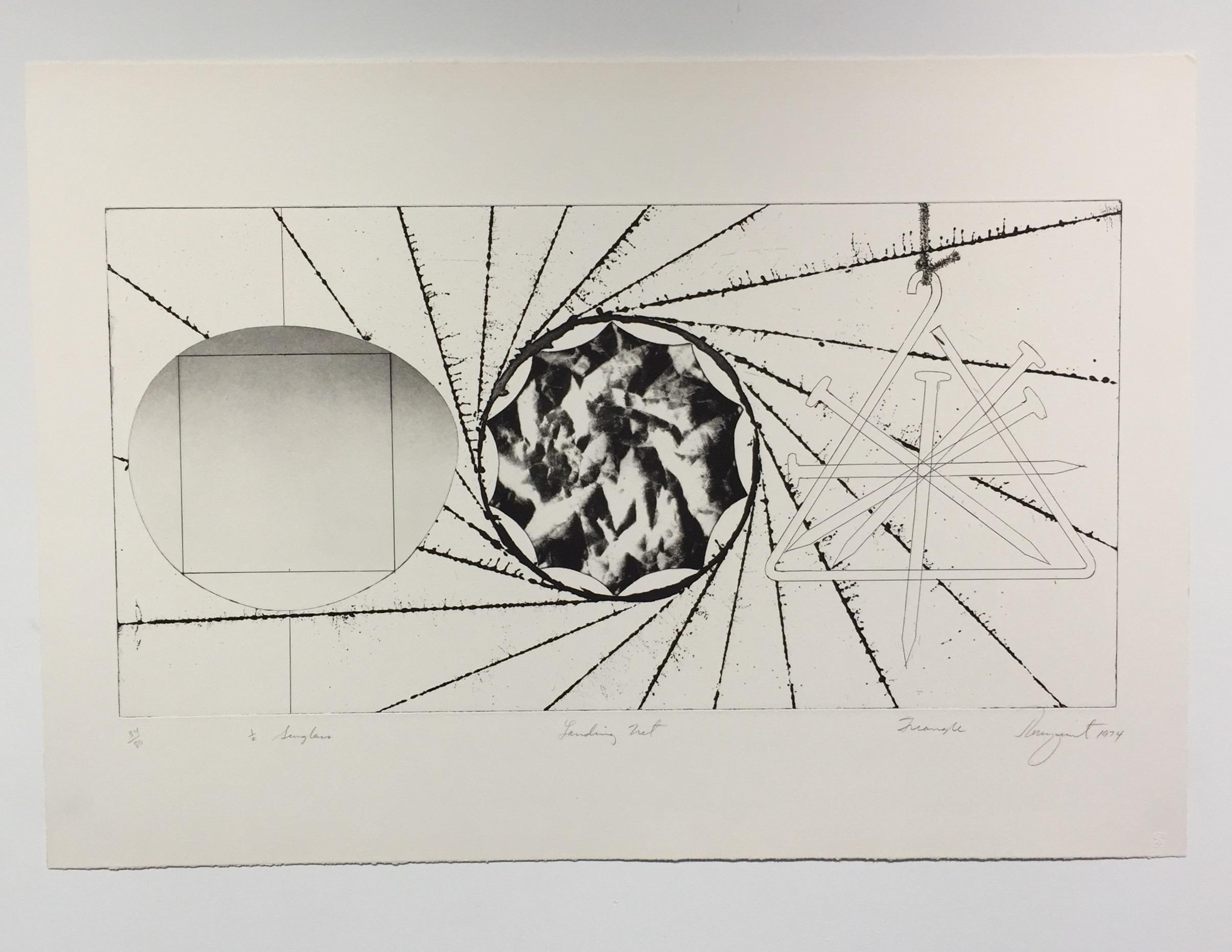 1/2 Sunglass, Landing Net, Triangle - Print by James Rosenquist