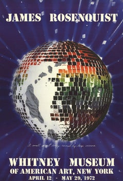 Vintage 1972 After James Rosenquist 
A Small Planet Being Covered by Large Mirrors
