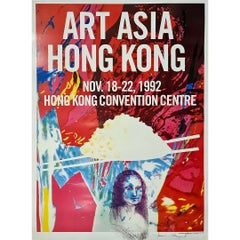 1992 Original Art Asia Hong Kong poster by James Rosenquis - Pop Art