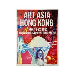 Affiche originale Art Asia Hong Kong de James Rosenquis, 1992, Pop Art