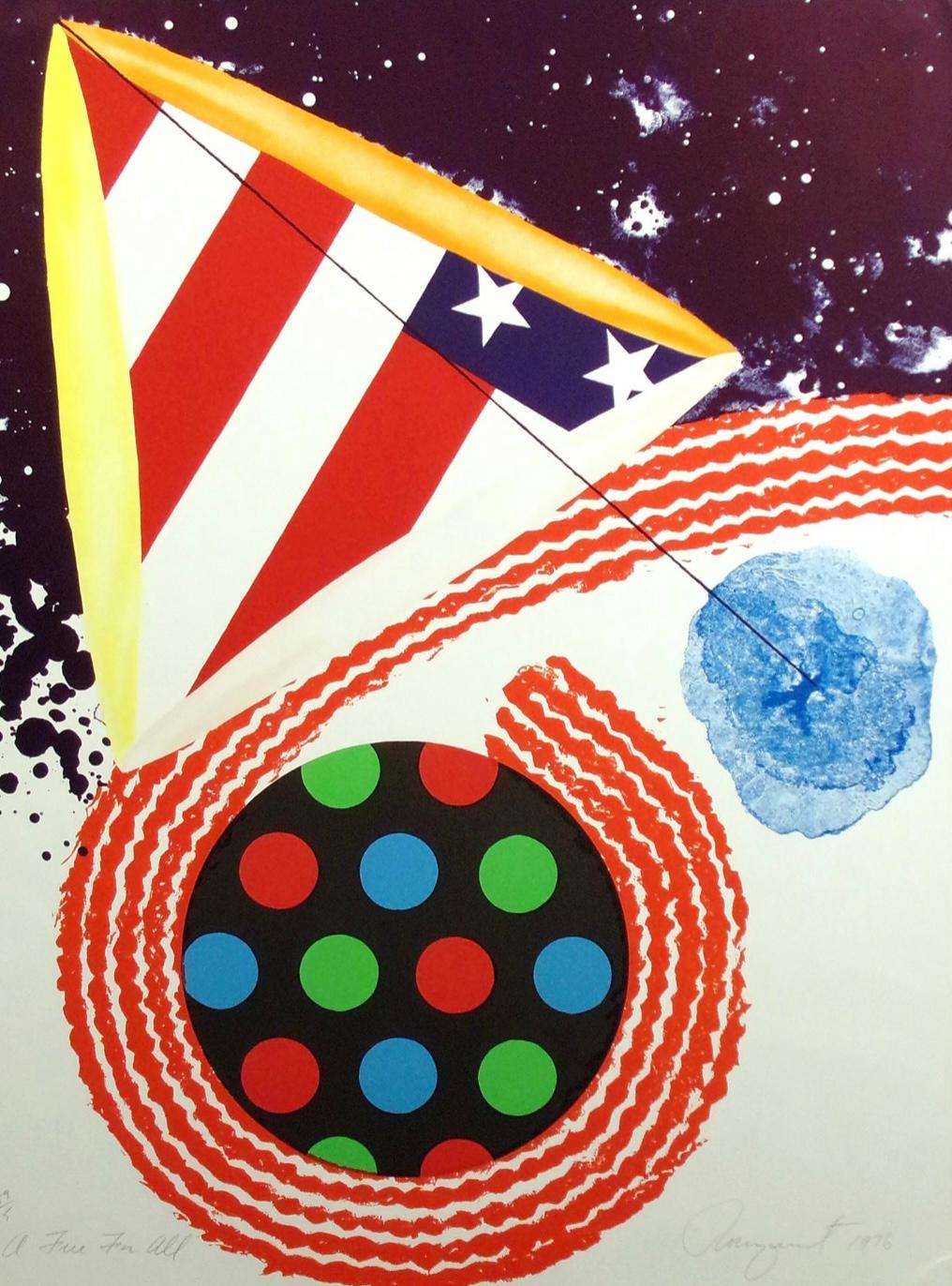 James Rosenquist Abstract Print - A Free For All (from "An American Portrait, 1776 - 1976")