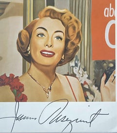Art Card: "Joan Crawford Says", 1964 postcard (hand signed by James Rosenquist)