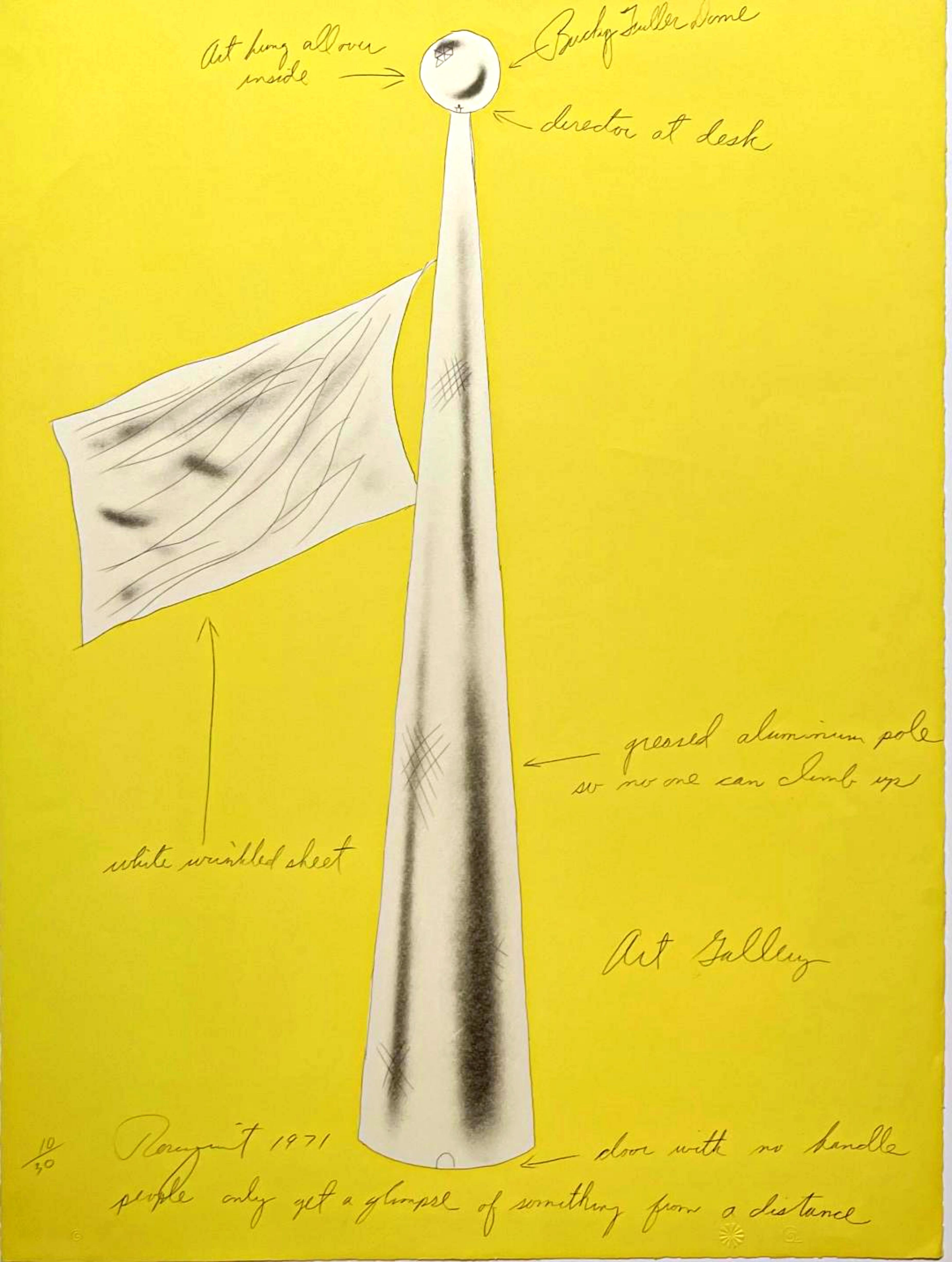James Rosenquist Figurative Print - Art Gallery from the Estate of Nina Castelli and Ileana Sonnabend Lithograph S/N