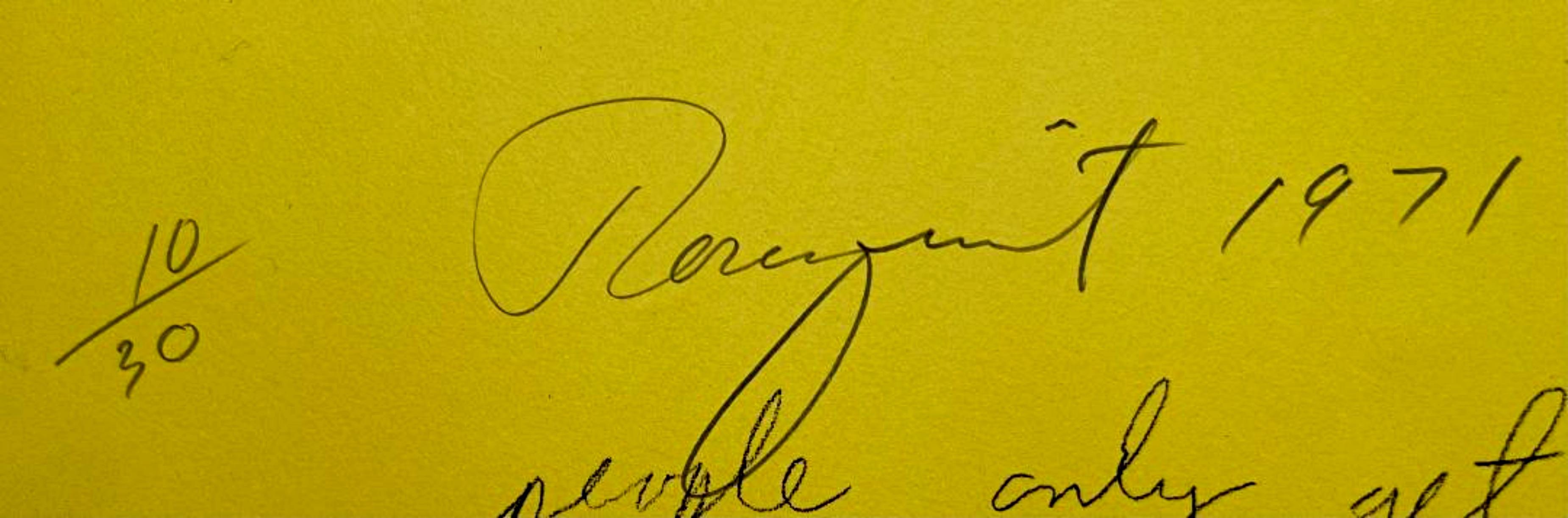 Art Gallery Lithograph, ex Estate of Nina Castelli and Ileana Sonnabend Signed/N – Print von James Rosenquist