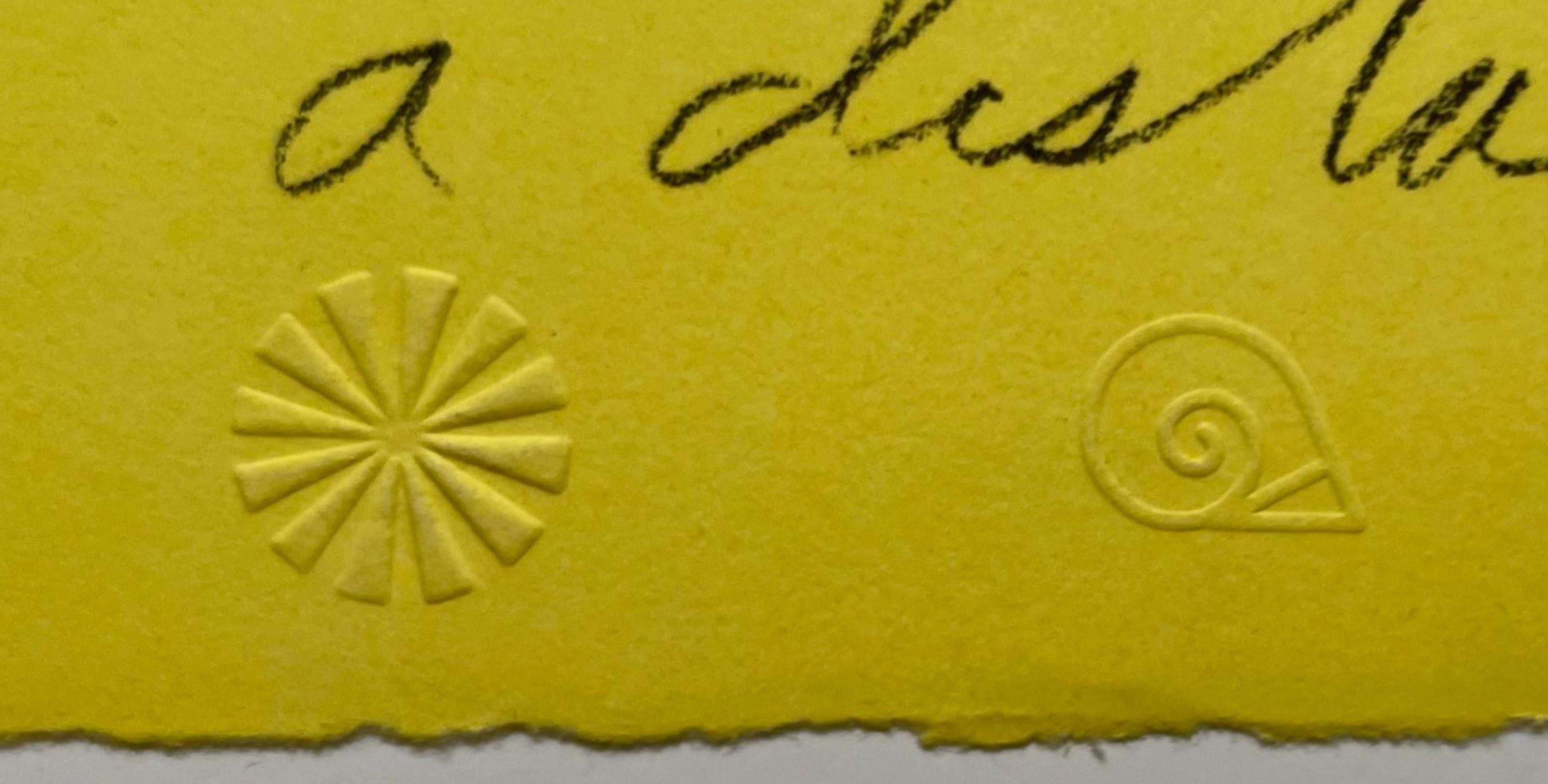 Art Gallery Lithograph, ex Estate of Nina Castelli and Ileana Sonnabend Signed/N (Gelb), Figurative Print, von James Rosenquist