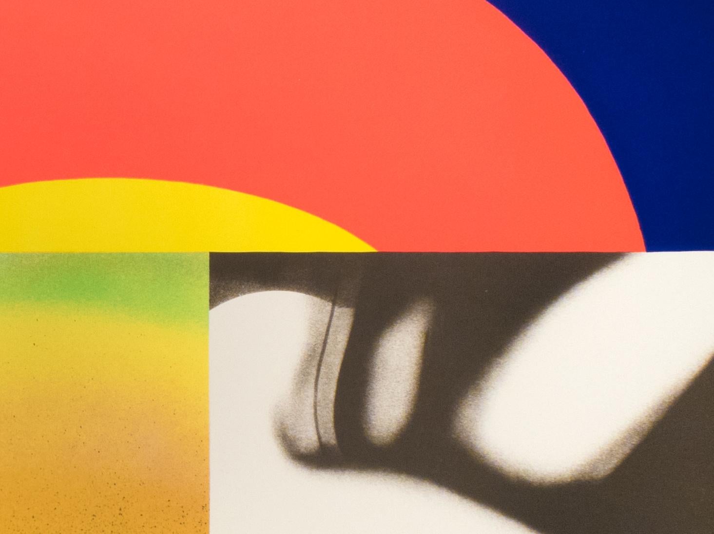 Heller als die Sonne, James Rosenquist: farbenfrohe abstrakte Pop-Art-Regenbogen im Angebot 2