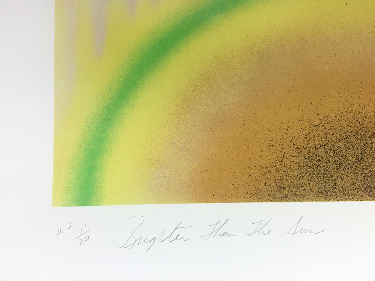 Heller als die Sonne, James Rosenquist: farbenfrohe abstrakte Pop-Art-Regenbogen im Angebot 3