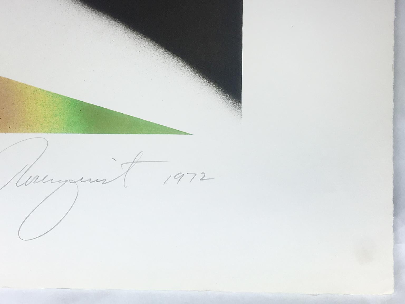 Heller als die Sonne, James Rosenquist: farbenfrohe abstrakte Pop-Art-Regenbogen im Angebot 4