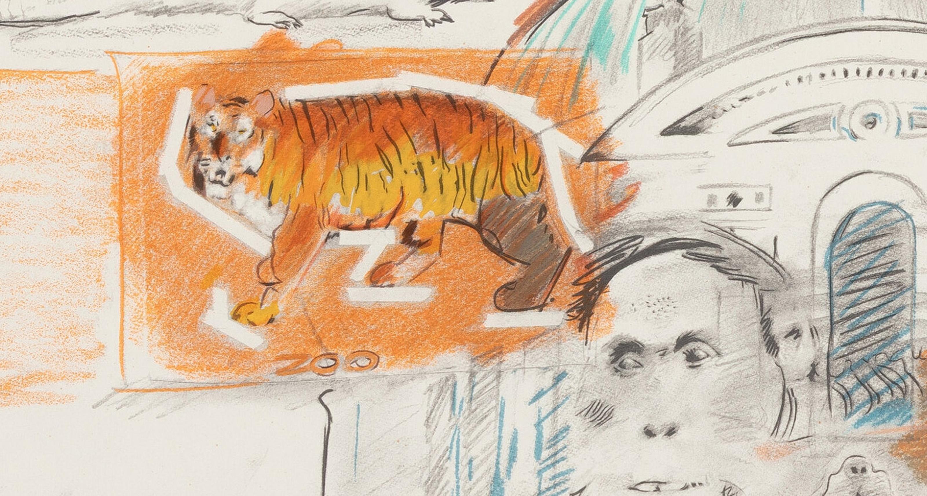 Zoológico del Bronx, Litografía Pop Art de Larry Rivers en venta 1
