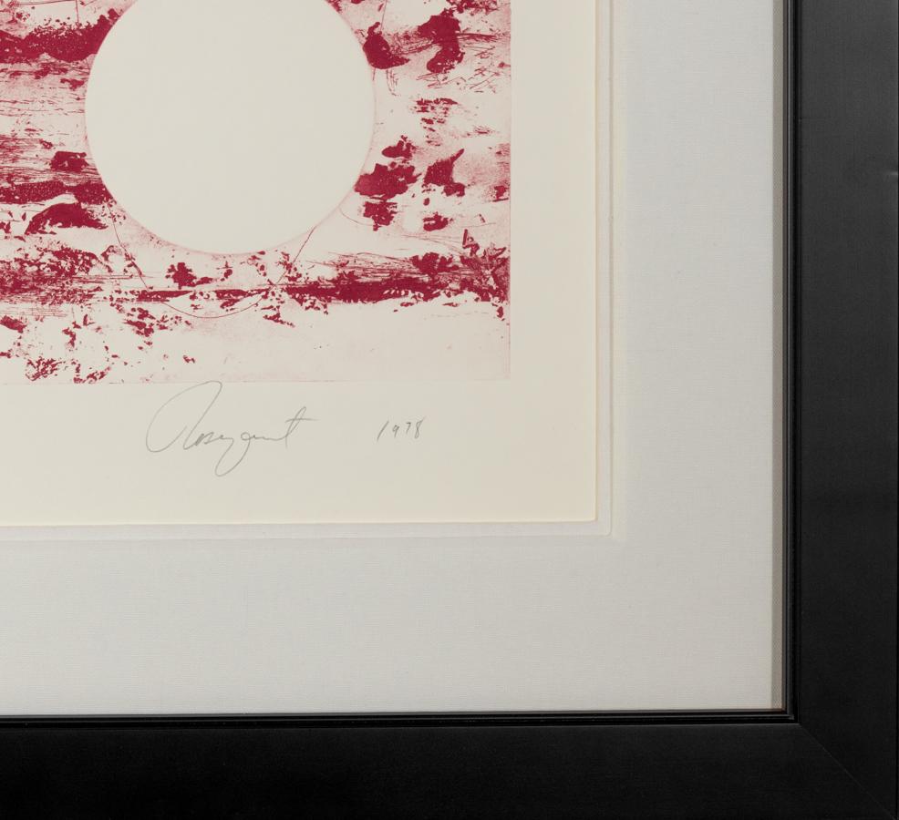 Cliff Hanger (State II) ist eine Aquatintaradierung auf Papier, 22,75 x  39,75 cm, signiert 