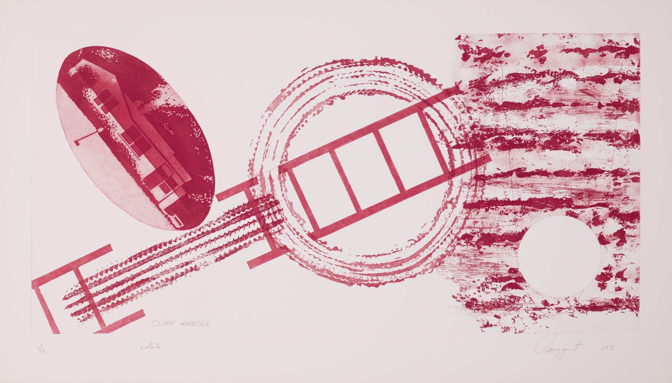 James Rosenquist Still-Life Print – Cliffhanger (Zustand II)