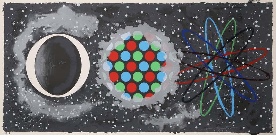 Coin Noir, Large Pop Abstract by James Rosenquist