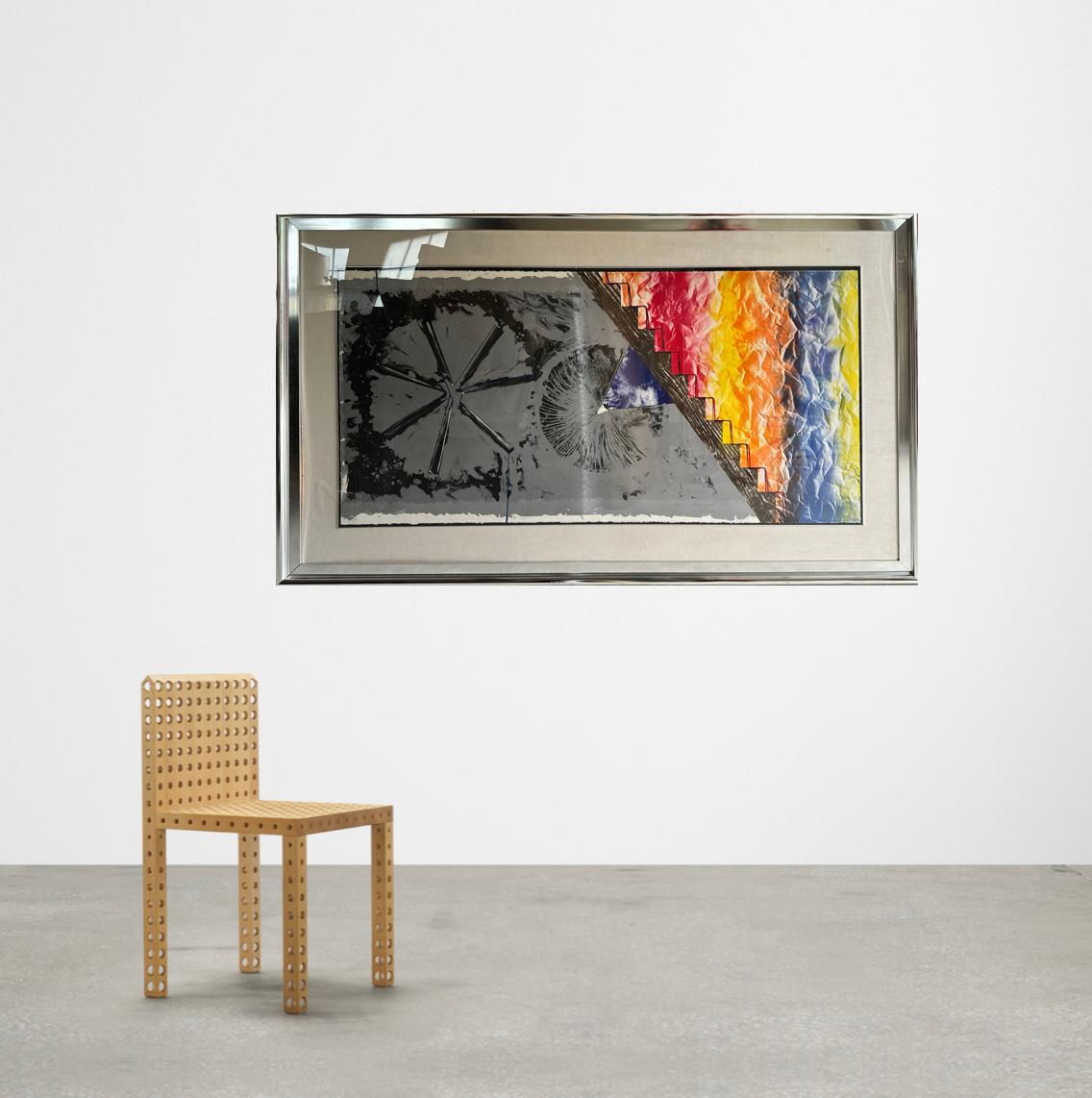 Derriere l'etoile (Grau), Abstract Print, von James Rosenquist
