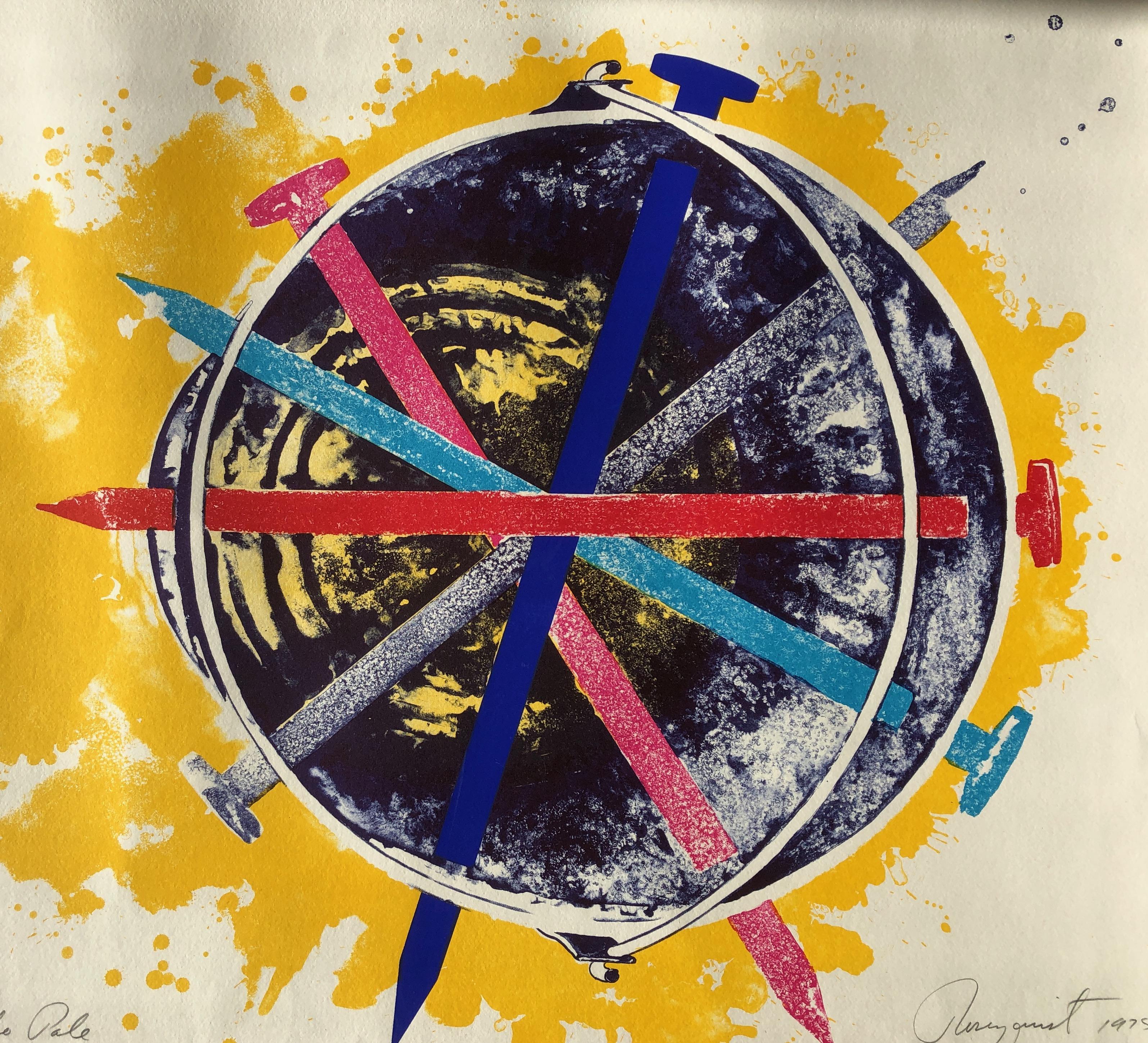 James Rosenquist Abstract Print - Echo Pale, From Mirrors of the Mind Portfolio, 1975 