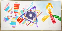 "Fast Feast", litografia geometrica astratta firmata da James Rosenquist