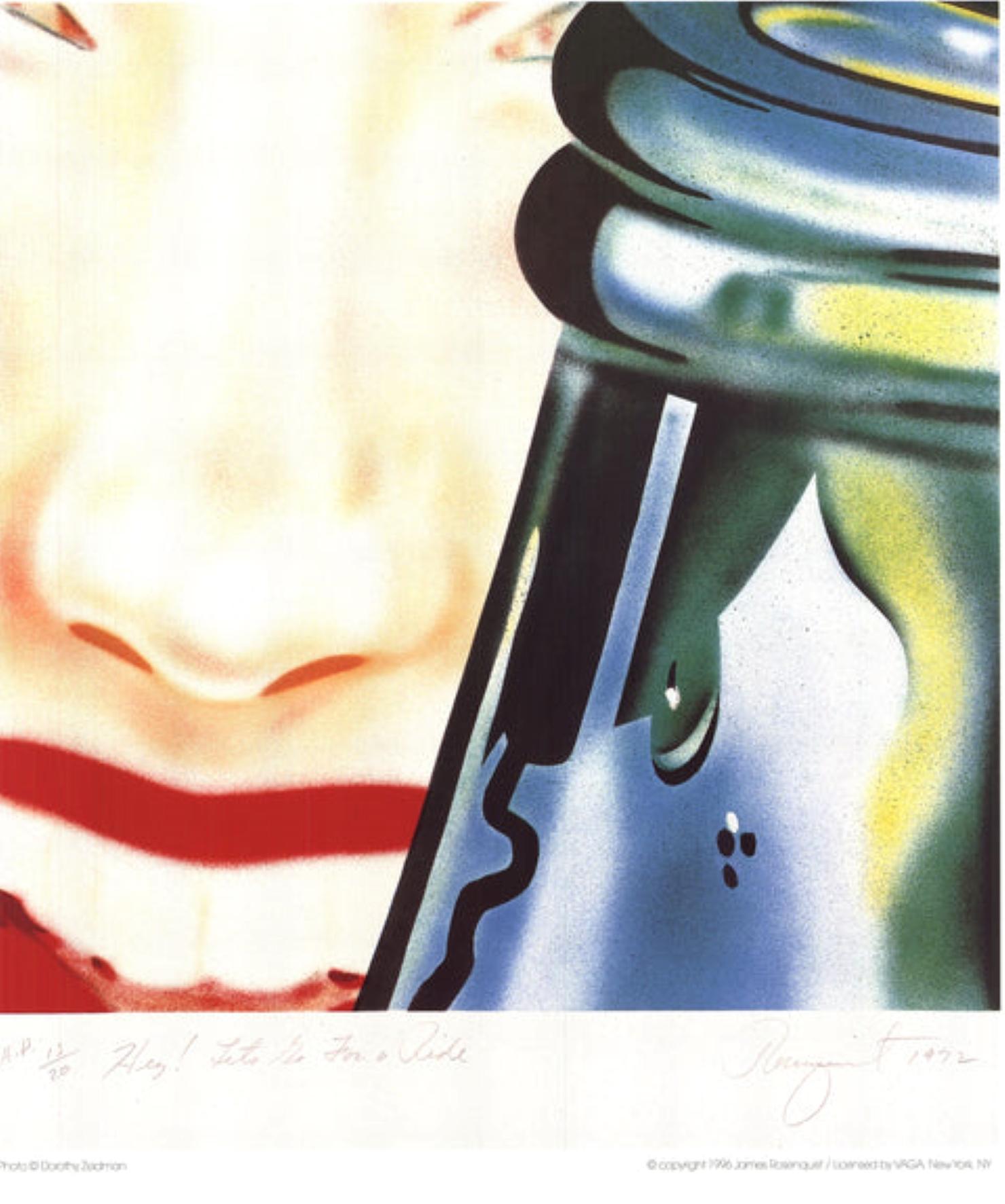 Hey, Let's Go for a Ride By James Rosenquist For Sale 2