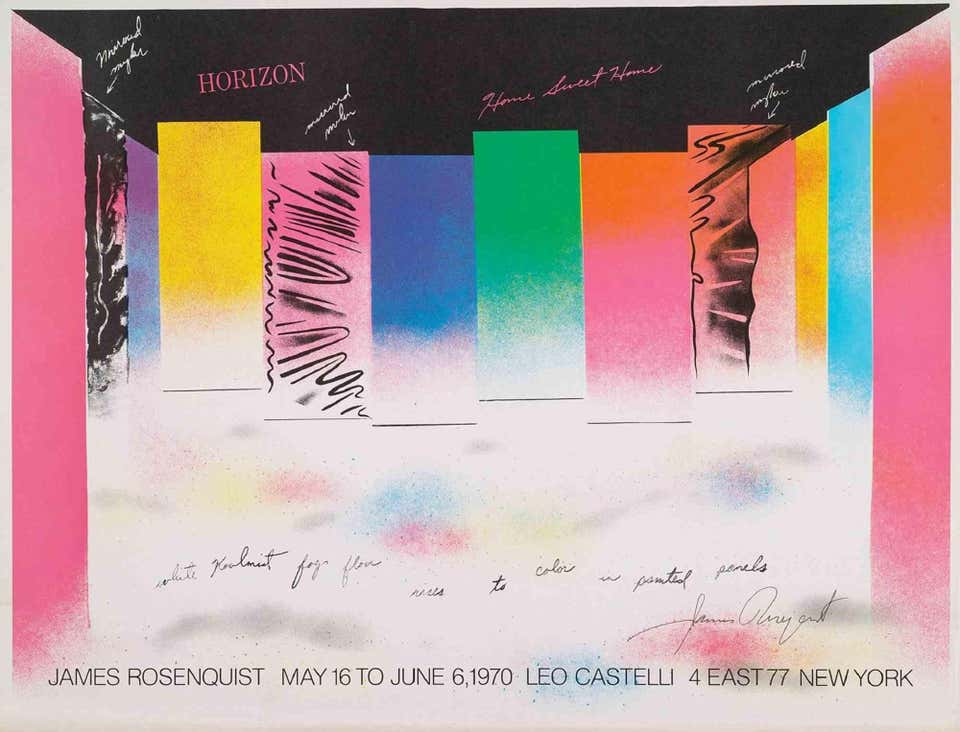 James Rosenquist - James Rosenquist Horse Blinders (West) 1972 For Sale ...