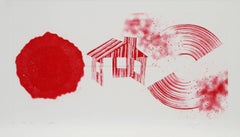Hot Lake (2nd State), Abstract Pop Art Etching by James Rosenquist