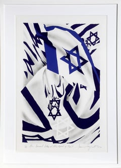 Israel Flag at the Speed of Light, Pop Art Print by James Rosenquist