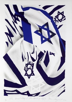 Bandera de Israel a la velocidad de la luz, Pop Art Print de James Rosenquist