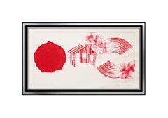 James ROSENQUIST Aquatint Original HAND SIGNED Large Abstract Artwork Hot Lake