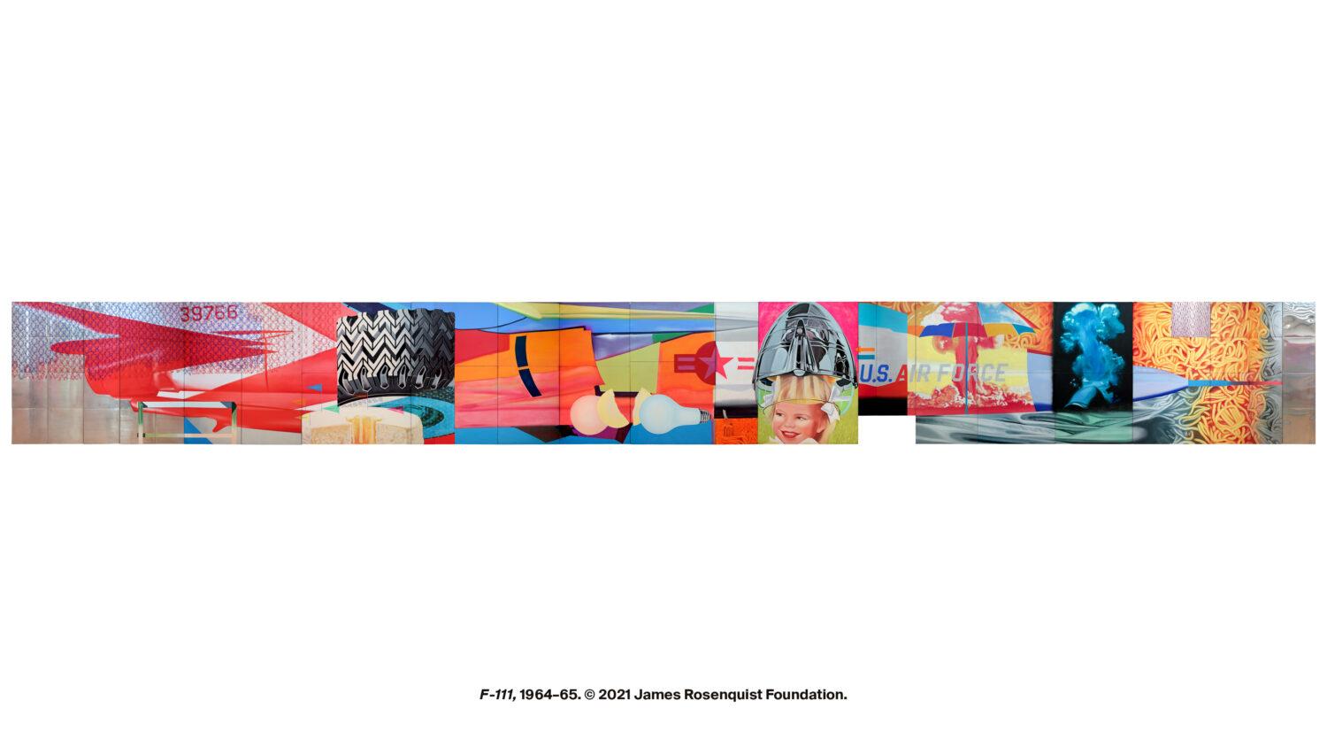 James Rosenquist F-111 TRIPTYCH (ATOM) Limited Skate Modern Design Pop American For Sale 3