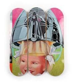 James Rosenquist F-111 TRIPTYCH (GIRL) Limitiertes Skate Modern Design Pop American