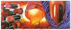 James Rosenquist - Fahrenheit 1982 (carte signée à la main par M. Platt, président de l'UACC)