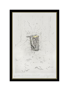 JAMES ROSENQUIST Original GOLD FOIL ETCHING Large New York Street Art SIGNED