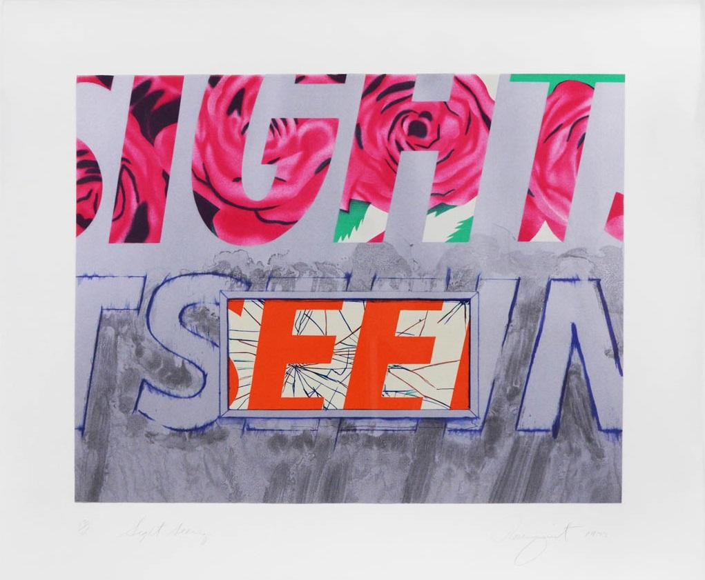 James Rosenquist, Sight-seeing, lithograph, signed, 1972 1