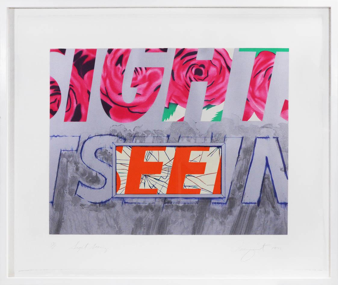 James Rosenquist, Sight-seeing, lithograph, signed, 1972 2