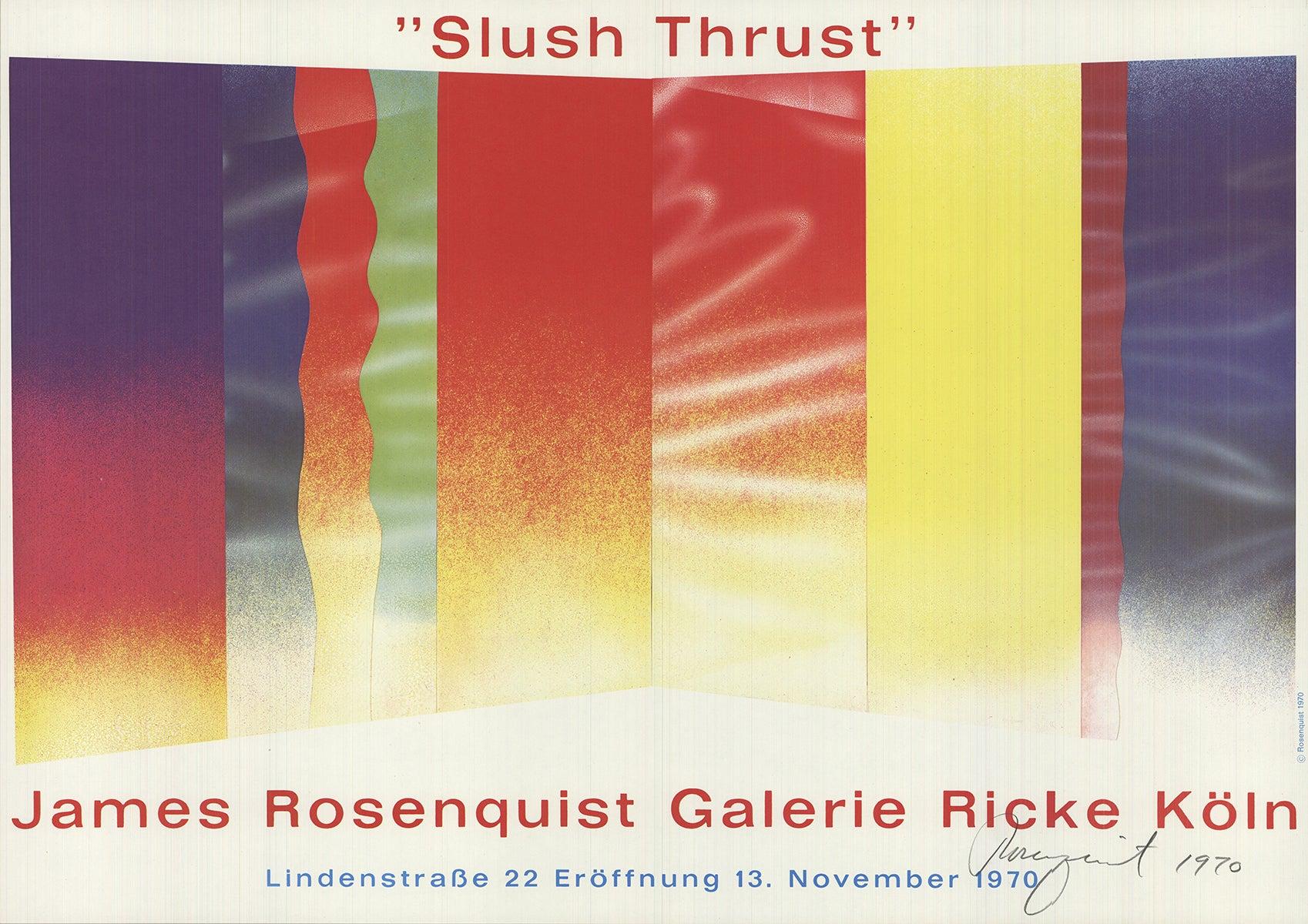 James Rosenquist 'Slush Thrust' 1970- Offset Lithograph- Signed