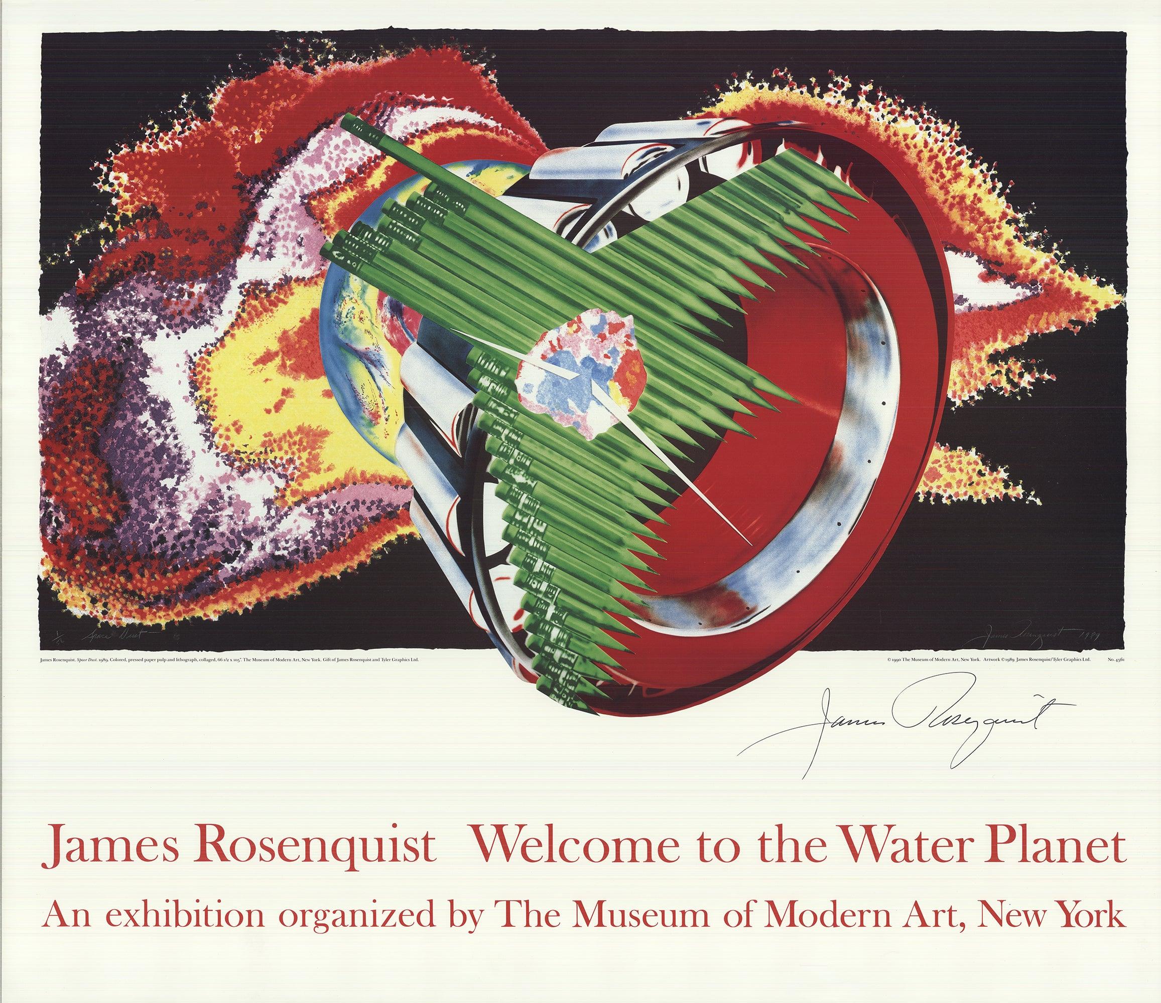 James Rosenquist 'Space Dust' 1990- Signed Pop Art Vintage