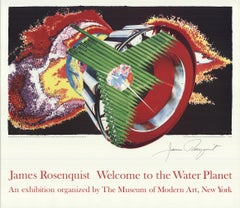 James Rosenquist 'Space Dust' 1990- Signed Pop Art Vintage