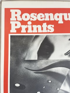 Vintage James Rosenquist Exhibition Poster Dundee City Art Gallery 1974 red