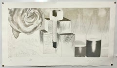 Large American Pop Art Abstract Aquatint Etching James Rosenquist Just Desert