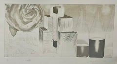 Vintage Large American Pop Art Abstract Aquatint Etching James Rosenquist Just Desert