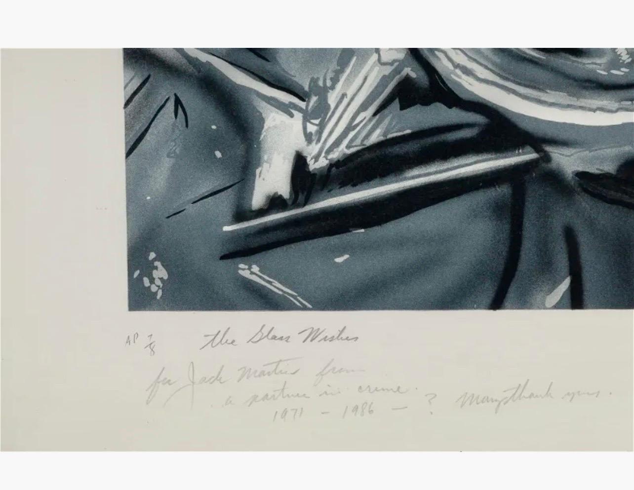 Large American Pop Art Color Abstract Lithograph James Rosenquist Glass Wishes For Sale 1