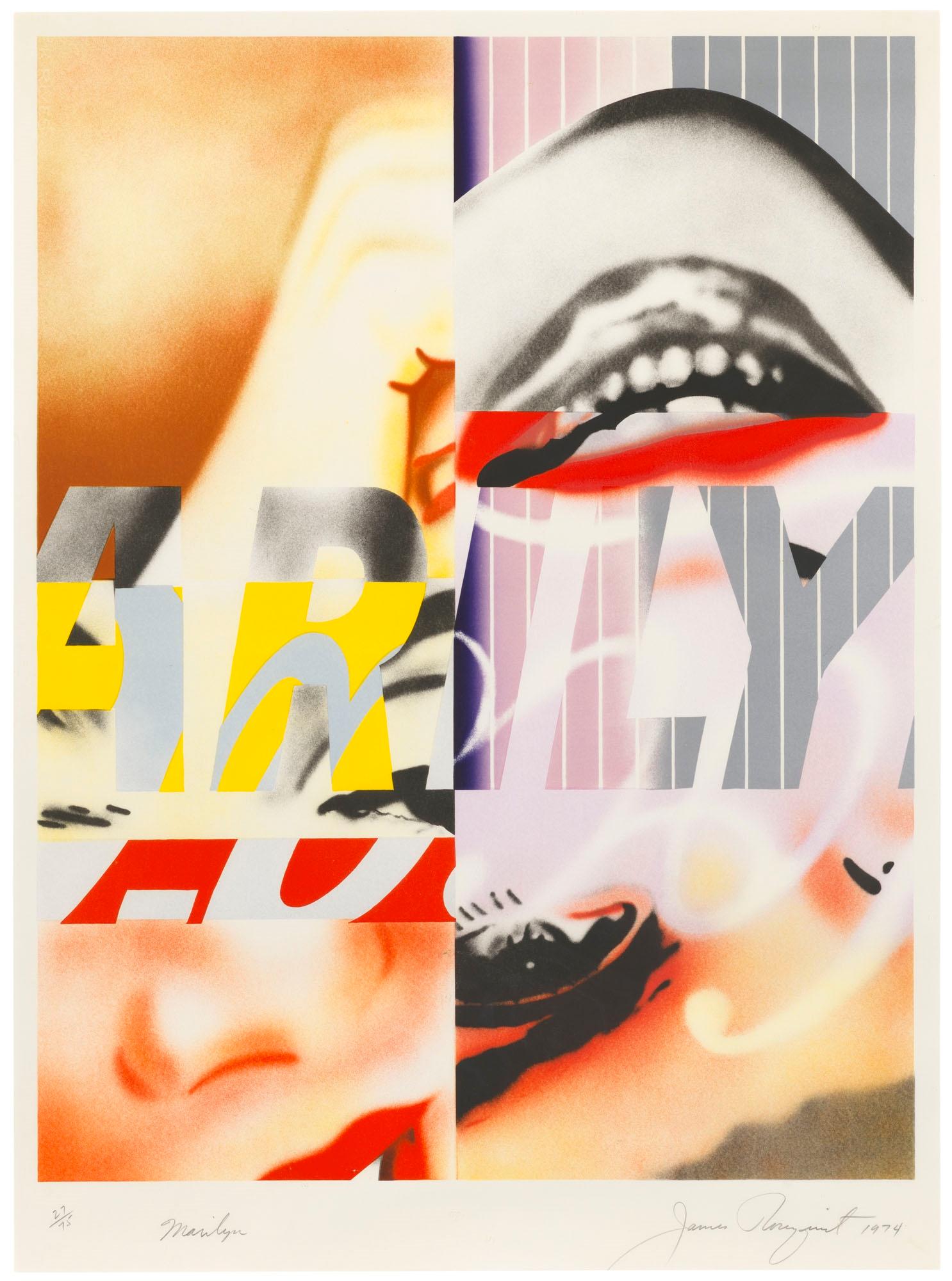 James Rosenquist Abstract Print - Marilyn