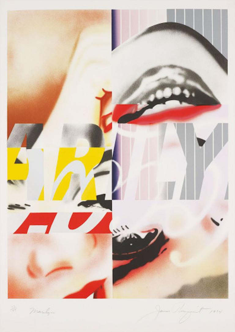 James Rosenquist Abstract Print - Marilyn