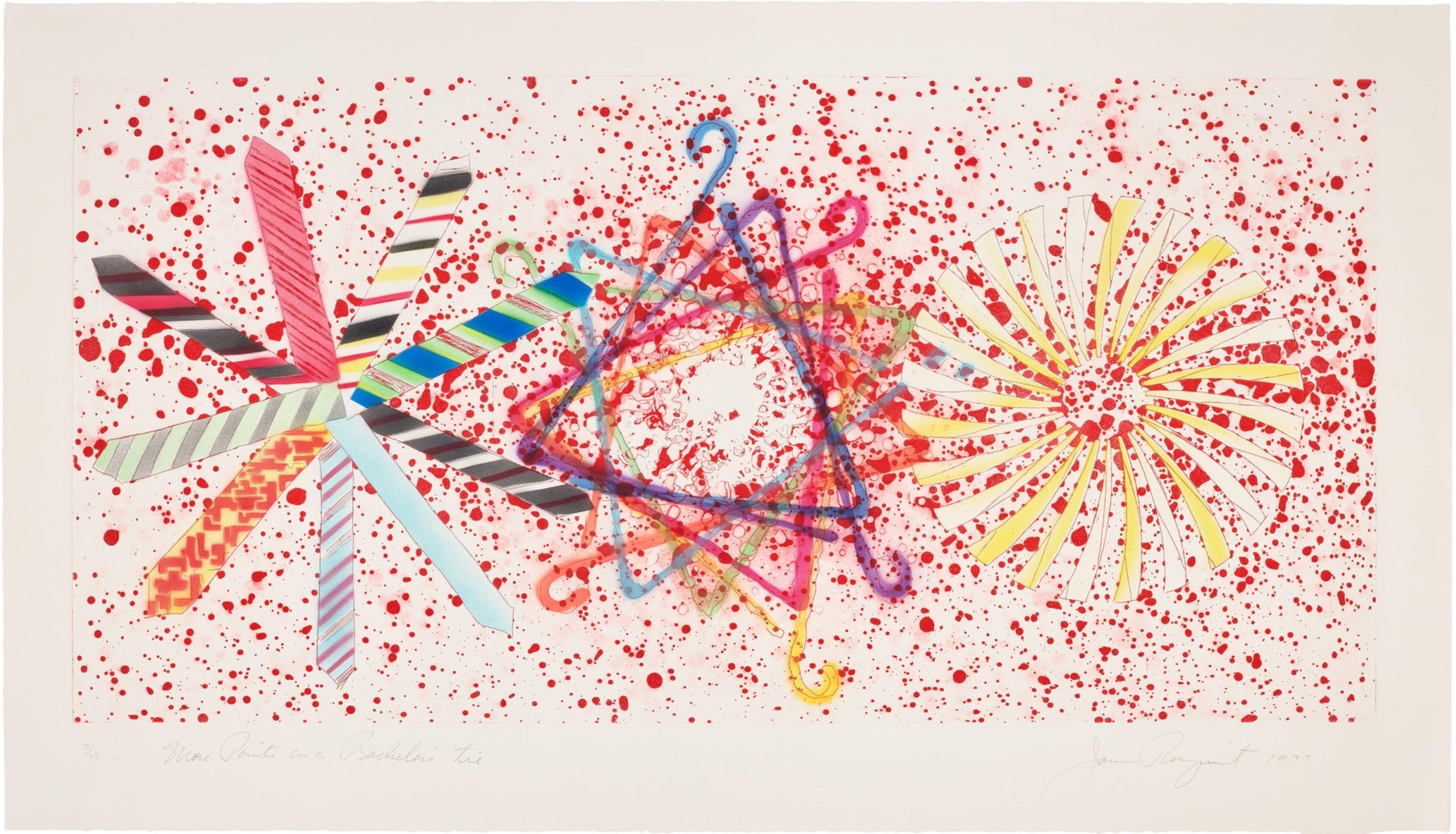 James Rosenquist Abstract Print - More Points on a Bachelor’s Tie