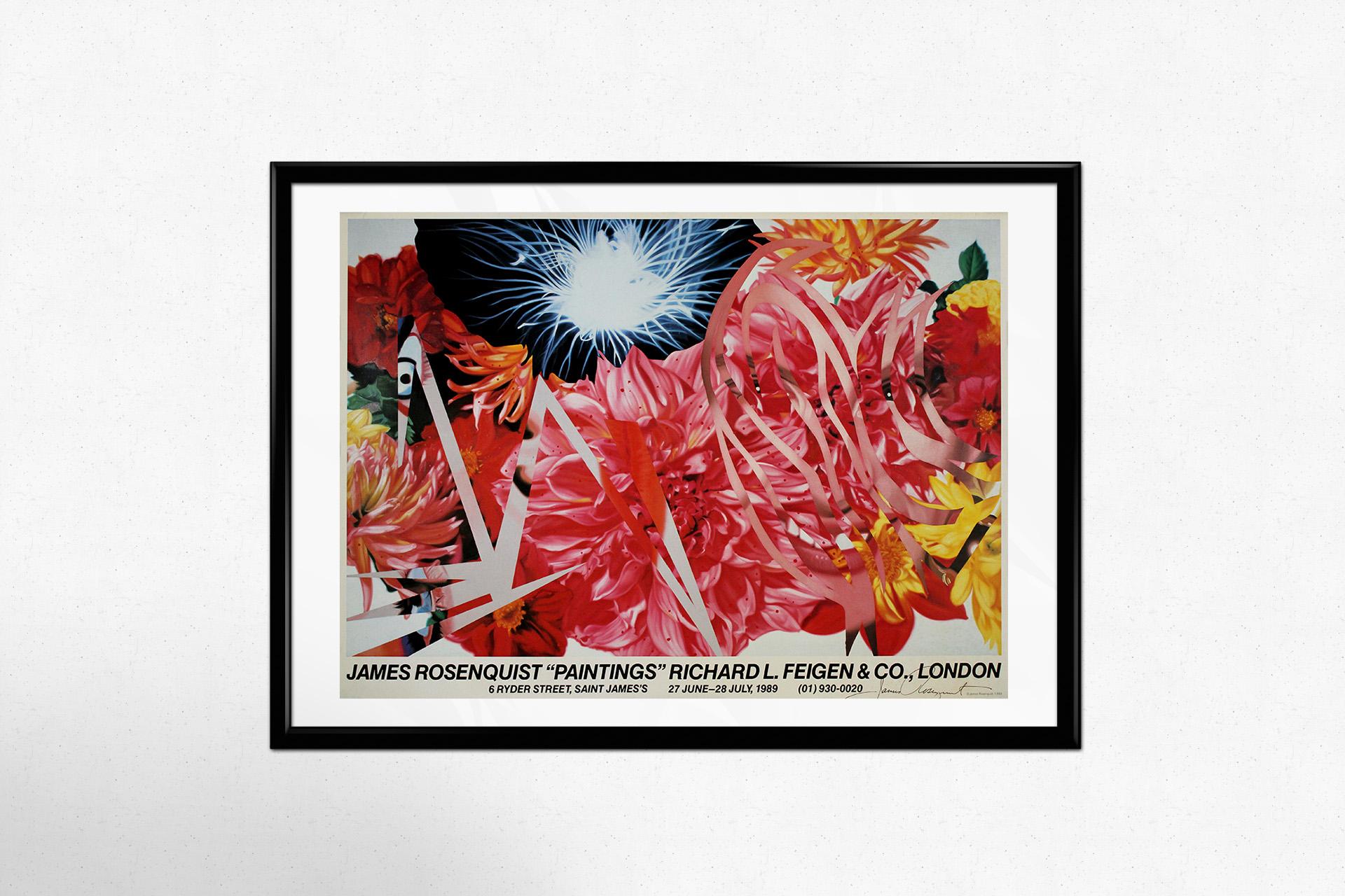 Affiche originale de l'exposition de 1989 de James Rosenquist - Peintures en vente 1