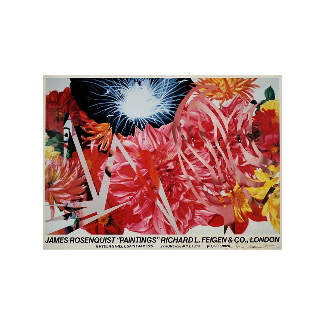 Affiche originale de l'exposition de 1989 de James Rosenquist - Peintures en vente 3