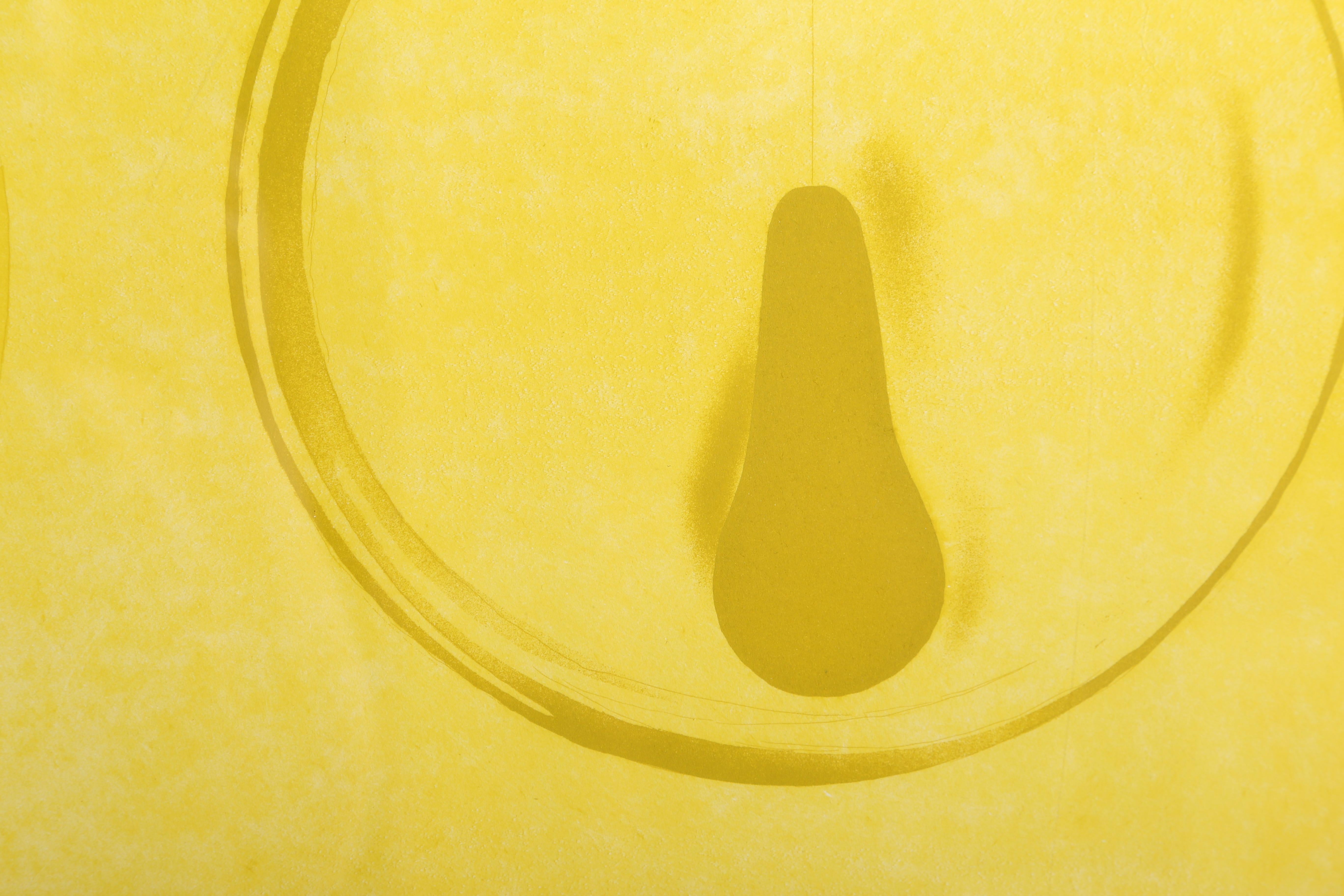 Hellbraune Lampen, abstrakte Aquatinta-Radierung von James Rosenquist im Angebot 1