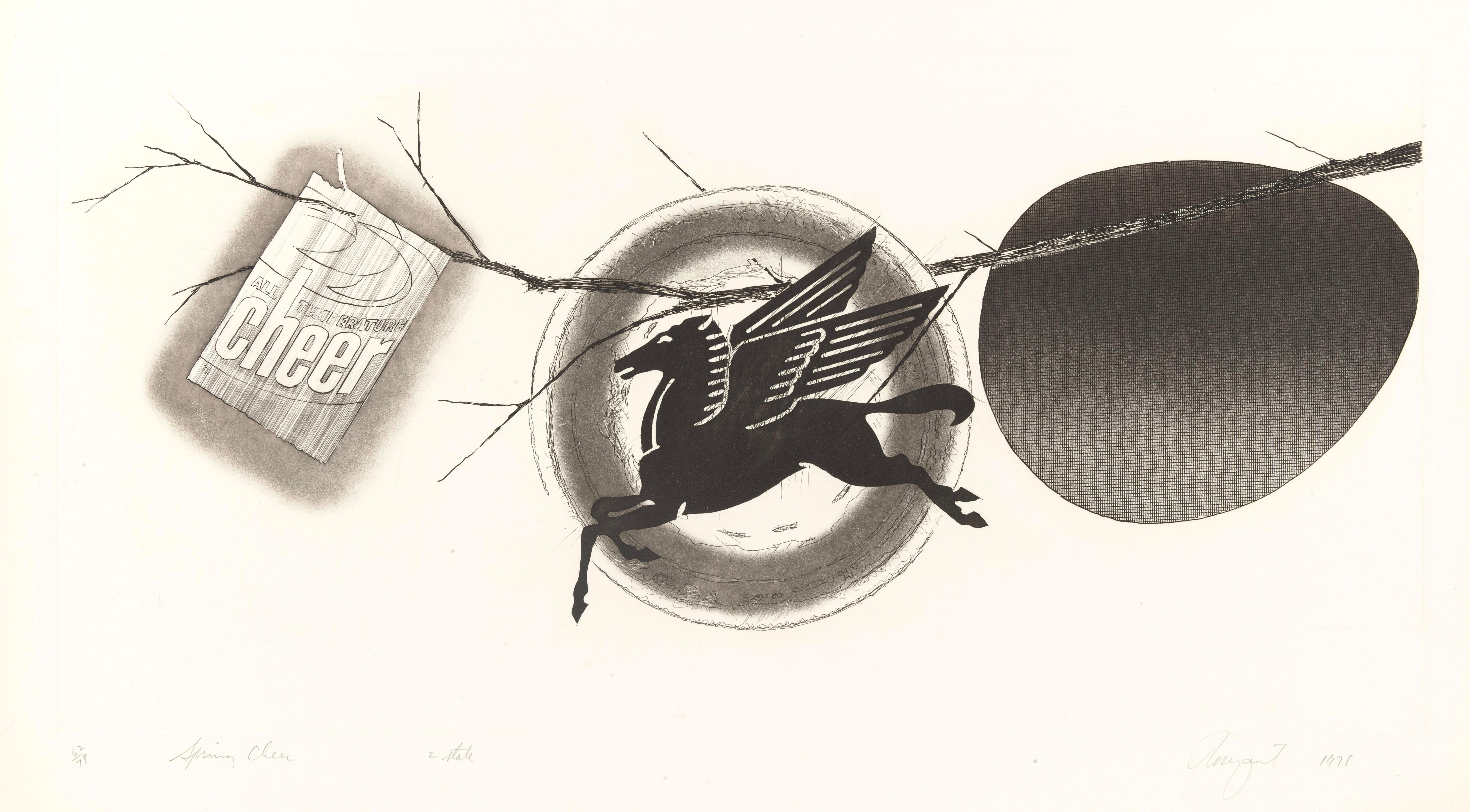 Etching and aquatint on vélin Magnani Pescia paper. Paper size: 22.75 x 40 inches. Inscription: Hand signed and numbered, 62/78, as issued. Notes: Published by Multiples, Inc., New York; printed by Aripeka Ltd., Aripeka, 1978, in an edition of