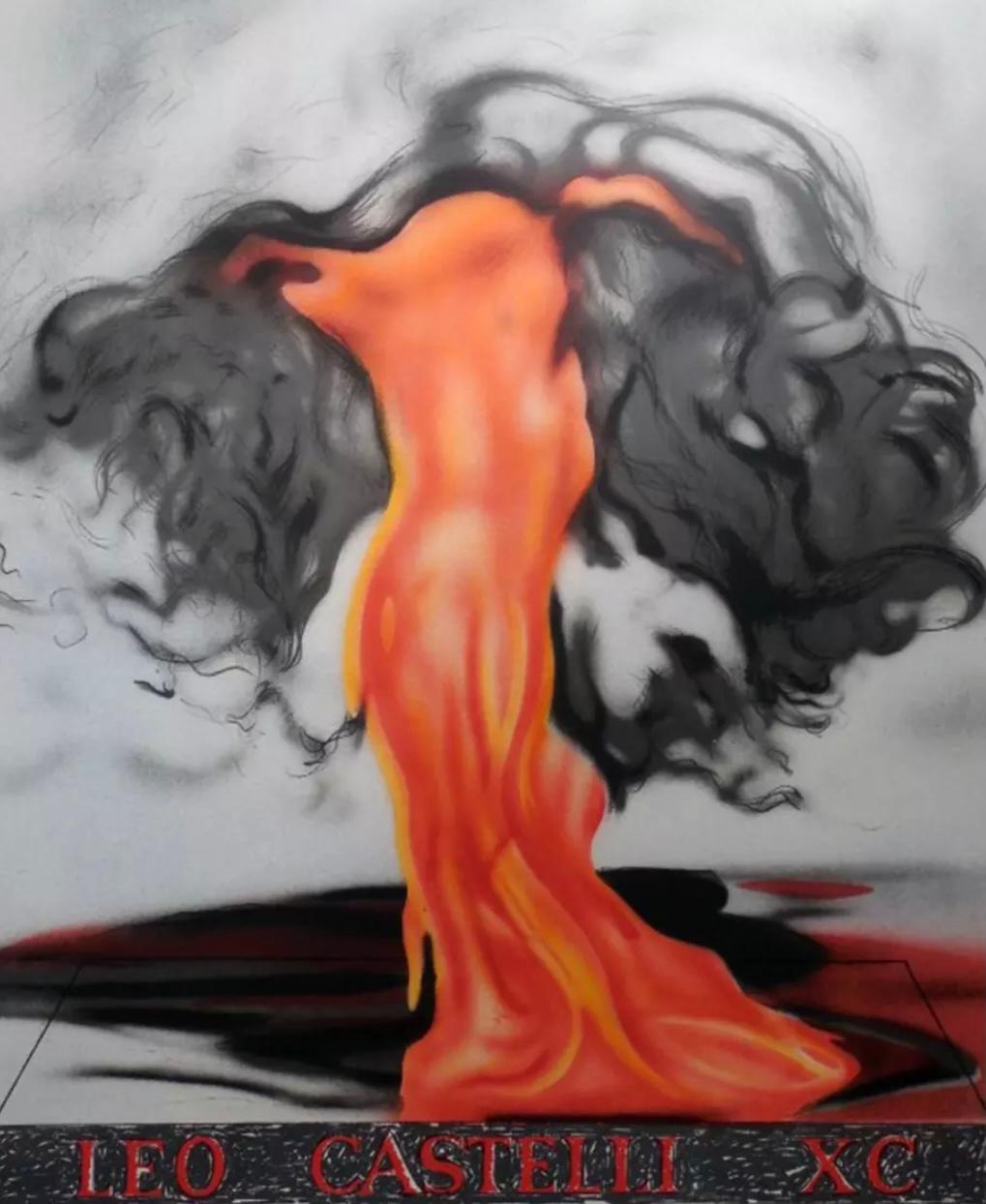 James Rosenquist Abstract Print - The Flame Still Dances on Leo's Book (From Leo Castelli 90th Birthday Portfolio)